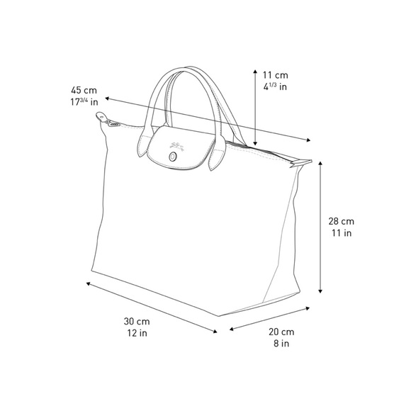 Longchamp Hand Bag “Le Pliage” in Red♥️ - Picture 7 of 7